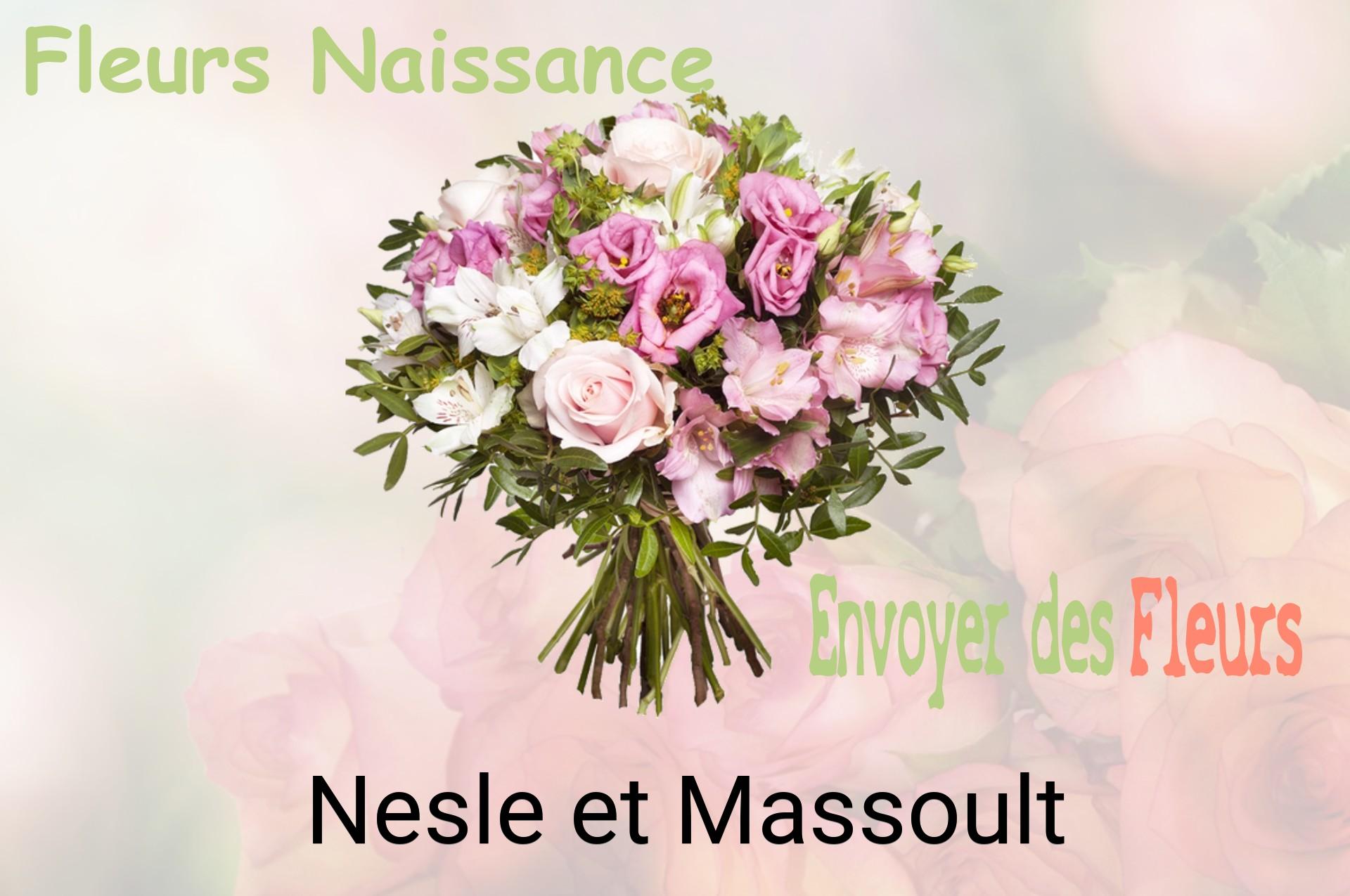 Bouquet de fleurs de naissance livré à Nesle-et-Massoult